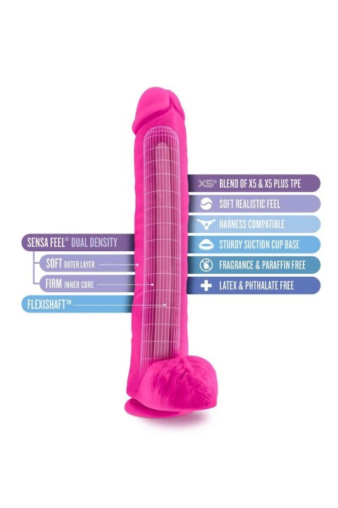 AU NATUREL BOLD DADDY 14" DILDO PINK Blush