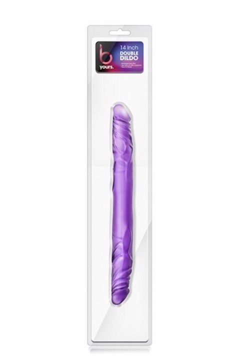 B YOURS 14INCH DOUBLE DILDO PURPLE Blush