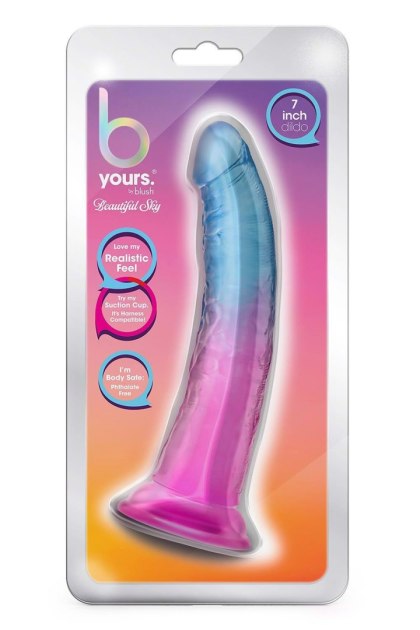 B YOURS BEAUTIFUL SKY 7 INCH DILDO SUNSET Blush