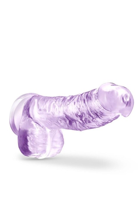 NATURALLY YOURS  6" CRYSTALLINE DILDO  AMETHYST Blush