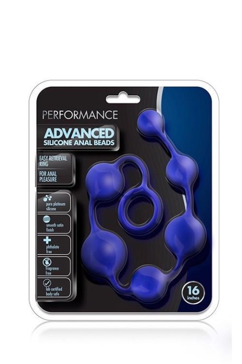 PERFORMANCE SILICONE ANAL BEADS INDIGO Blush