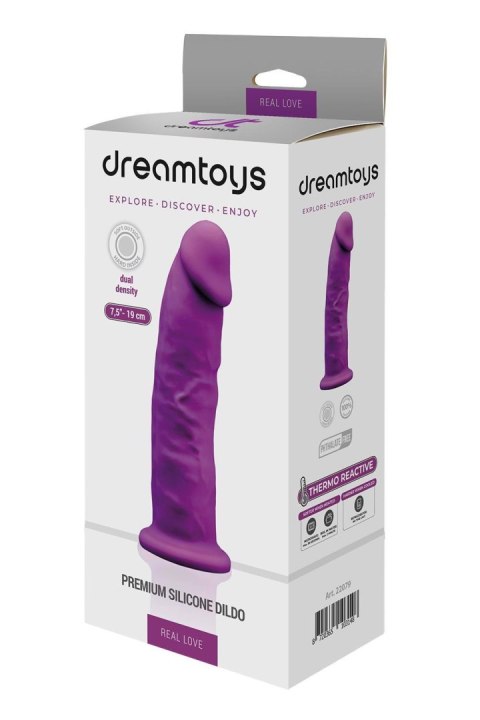 REAL LOVE DILDO 7.5INCH PURPLE Dream Toys