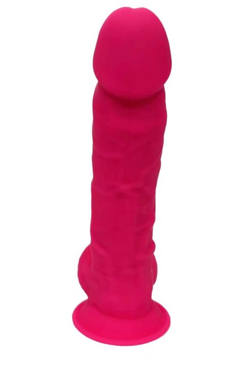 REAL LOVE DILDO WITH BALLS 7INCH FUCHSIA Dream Toys