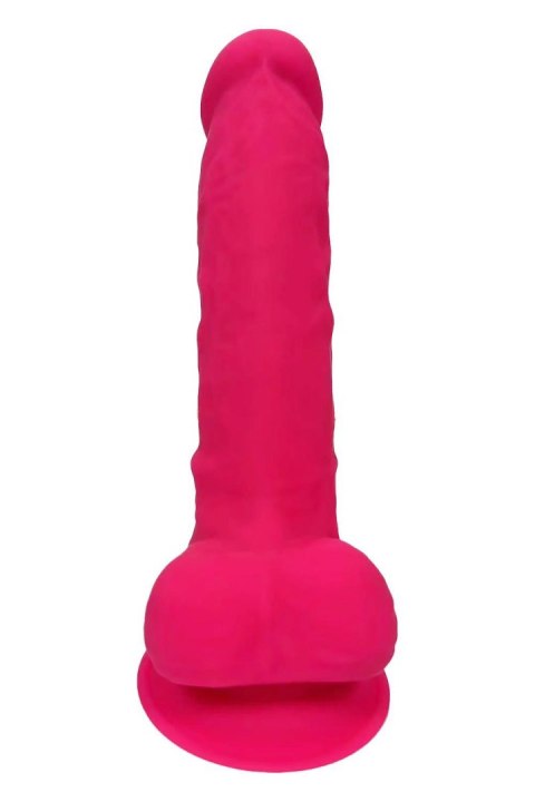 REAL LOVE DILDO WITH BALLS 7INCH FUCHSIA Dream Toys