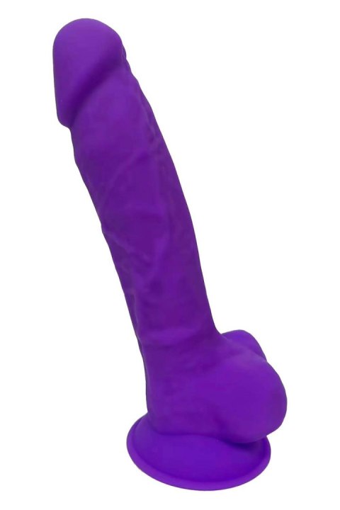 REAL LOVE DILDO WITH BALLS 7INCH PURPLE Dream Toys