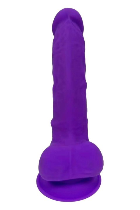 REAL LOVE DILDO WITH BALLS 7INCH PURPLE Dream Toys