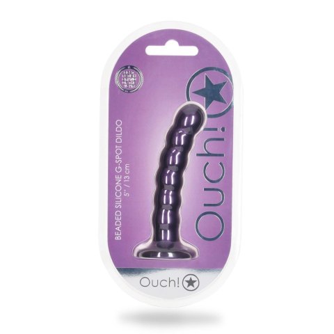 Beaded Silicone G-Spot Dildo - 5'' / 13 cm Ouch!