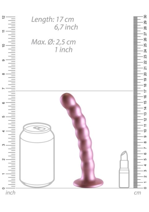 Beaded Silicone G-Spot Dildo - 6,5'' / 16,5 cm Ouch!