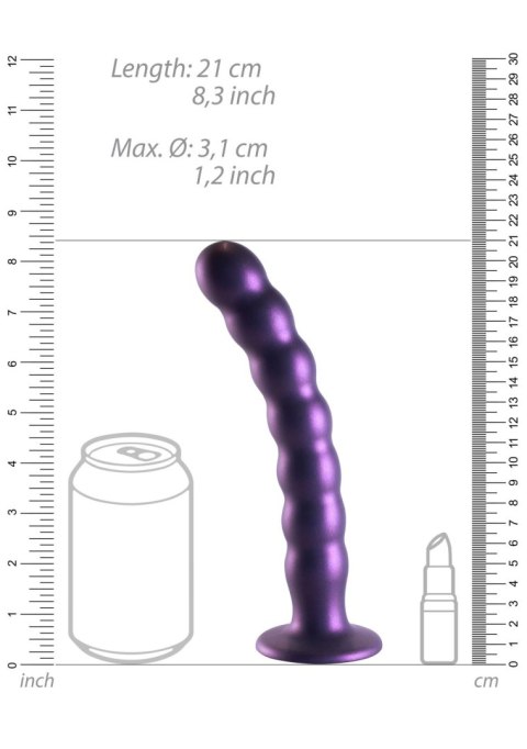 Beaded Silicone G-Spot Dildo - 8'' / 20,5 cm Ouch!