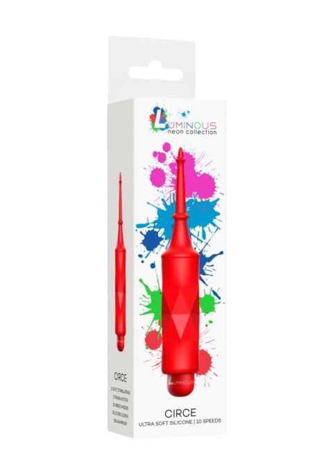 Circe - ABS Bullet With Sleeve - 10-Speeds - Red Luminous