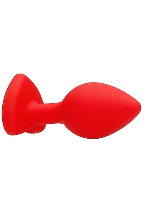 Diamond Heart Butt Plug - Regular - Red Ouch!