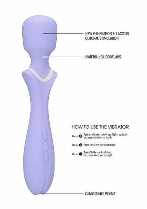 Loveline - Massage Wand - Jiggle - Purple Loveline