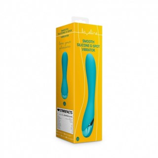 Smooth Silicone G-Spot Vibrator - Teal Blue Loveline