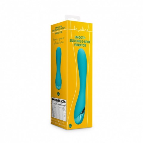 Smooth Silicone G-Spot Vibrator - Teal Blue Loveline