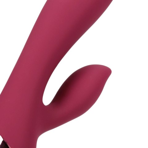 Smooth Silicone Rabbit Vibrator - Dark Cherry Loveline