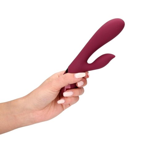 Smooth Silicone Rabbit Vibrator - Dark Cherry Loveline