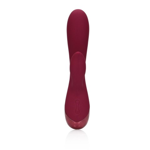 Smooth Silicone Rabbit Vibrator - Dark Cherry Loveline