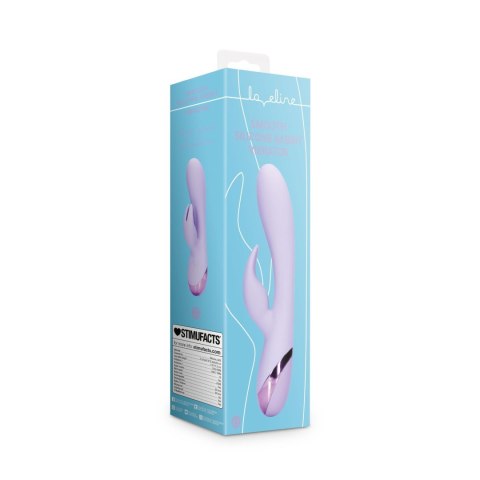 Smooth Silicone Rabbit Vibrator - Digital Lavender Loveline