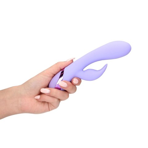 Smooth Silicone Rabbit Vibrator - Digital Lavender Loveline