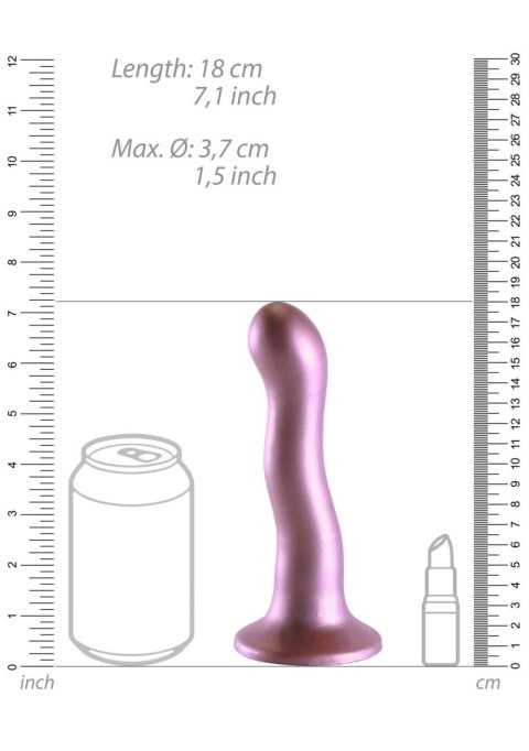 Ultra Soft Silicone Curvy G-Spot Dildo - 7'' / 17 cm Ouch!