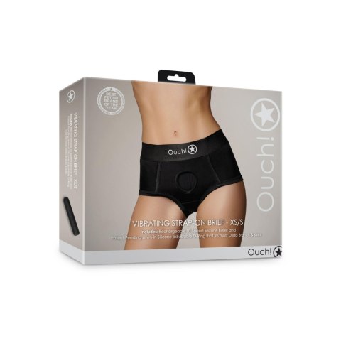 Vibrating Strap-on Brief - XS/S Ouch!