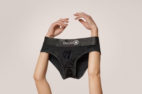 Vibrating Strap-on High-cut Brief - M/L Ouch!