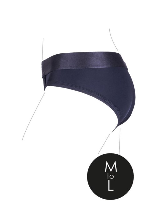 Vibrating Strap-on High-cut Brief - M/L Ouch!