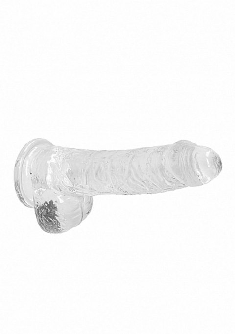 6"" / 15 cm Realistic Dildo With Balls - Transparent RealRock