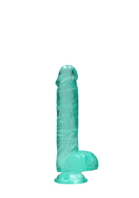 6"""" / 15 cm Realistic Dildo With Balls - Turquoise RealRock