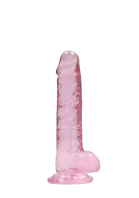 7"" / 18 cm Realistic Dildo With Balls - Pink RealRock