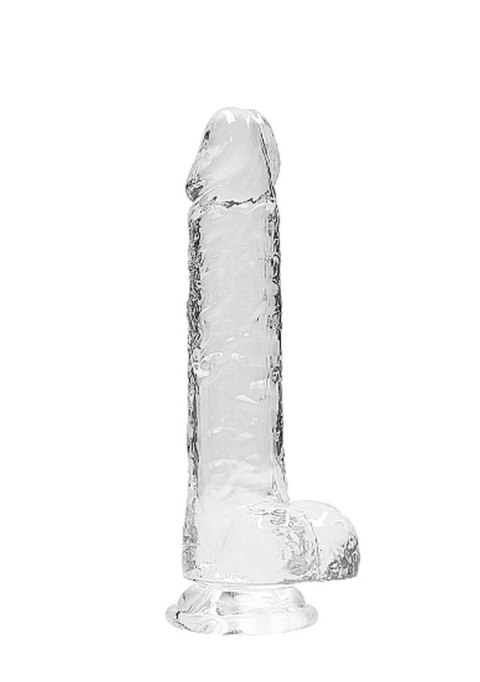 8"" / 20 cm Realistic Dildo With Balls - Transparent RealRock