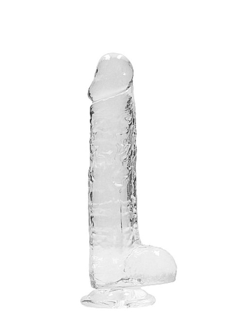 8"" / 20 cm Realistic Dildo With Balls - Transparent RealRock