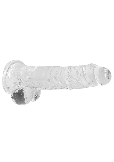 8"" / 20 cm Realistic Dildo With Balls - Transparent RealRock