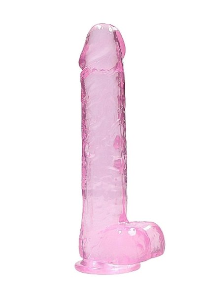 9"" / 23 cm Realistic Dildo With Balls - Pink RealRock