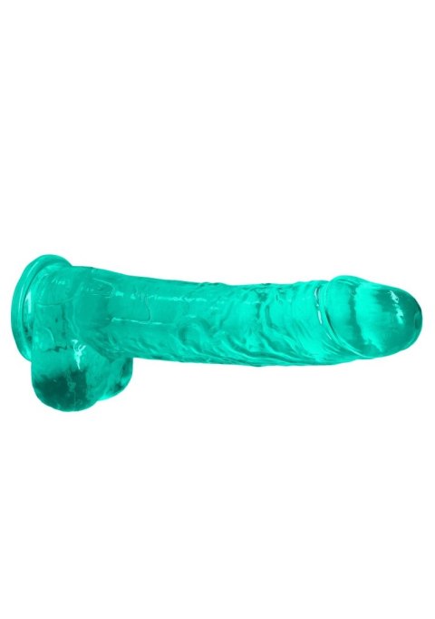 9"""" / 25 cm Realistic Dildo With Balls - Turquoise RealRock