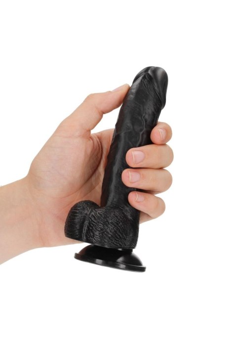 Curved Realistic Dildo Balls Suction Cup - 6""""/ 15,5 cm RealRock