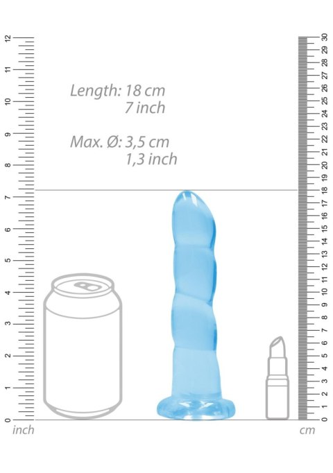 Non Realistic Dildo with Suction Cup - 7""""/ 17 cm RealRock