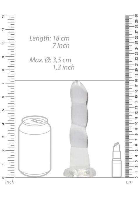 Non Realistic Dildo with Suction Cup - 7""""/ 17 cm RealRock