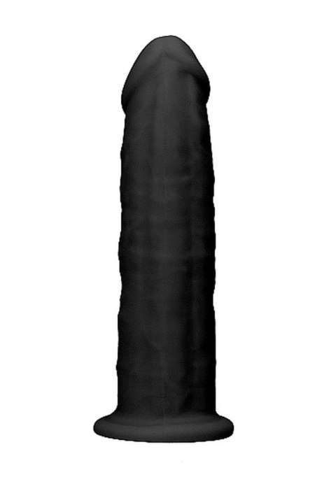 Silicone Dildo Without Balls - 15,3 cm - Black RealRock