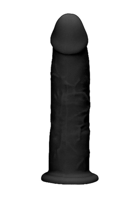 Silicone Dildo Without Balls - 15,3 cm - Black RealRock