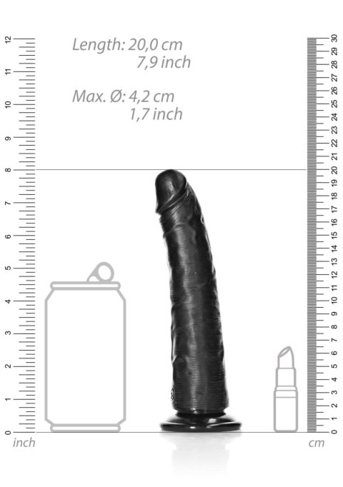 Slim Realistic Dildo with Suction Cup - 7""""/ 18 cm RealRock