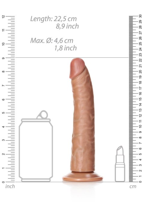 Slim Realistic Dildo with Suction Cup - 8""""/ 20,5 cm RealRock