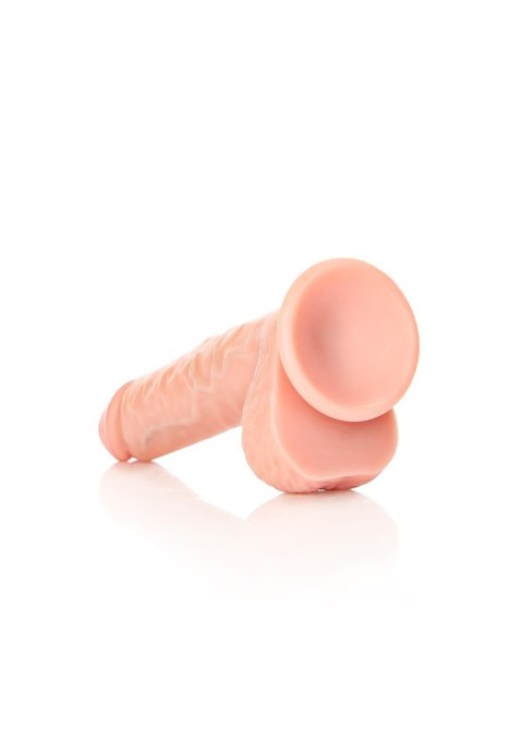 Straight Realistic Dildo Balls Suction Cup - 7""""/ 18 cm RealRock