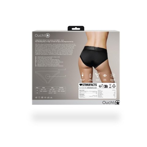 Vibrating Strap-on High-cut Brief - XS/S Ouch!