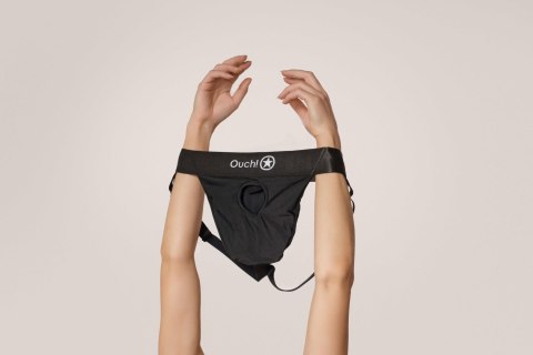 Vibrating Strap-on Thong with Removable Rear Straps - XL/XXL Ouch!