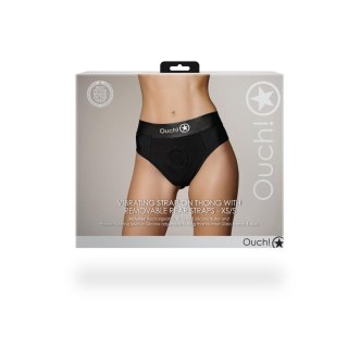 Vibrating Strap-on Thong with Removable Rear Straps - XS/S Ouch!