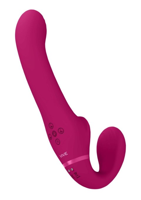 Ai - Dual Vibrating & Air Wave Tickler Strapless Strapon Vive