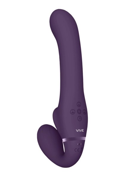 Ai - Dual Vibrating & Air Wave Tickler Strapless Strapon Vive