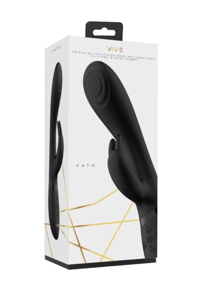 Cato - Pulse G-spot Rabbit - Black ShotsToys