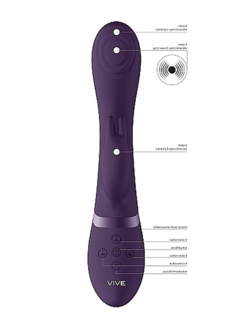 Cato - Pulse G-spot Rabbit - Purple Vive